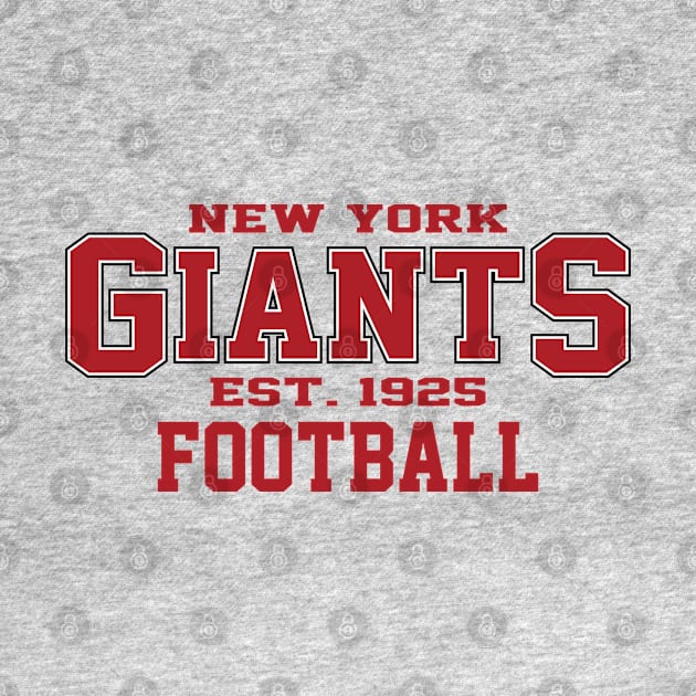 Vintage NYK Giants Football by Cemploex_Art